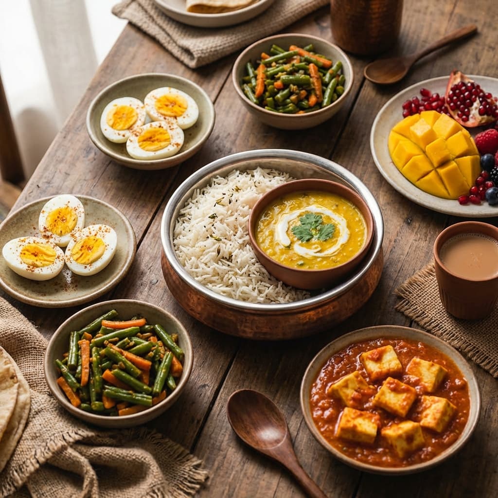 Healthy food background